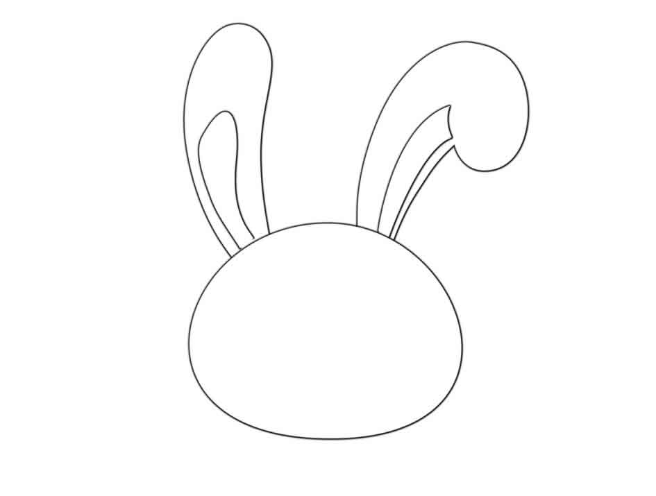兔子,动物,简笔画
