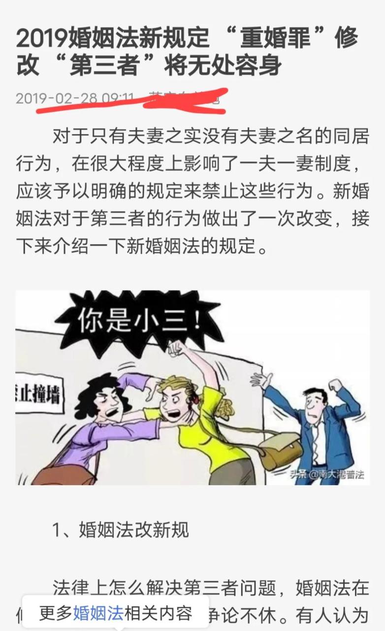 婚姻法小三会被判刑吗（新婚姻法第三者判刑规定）