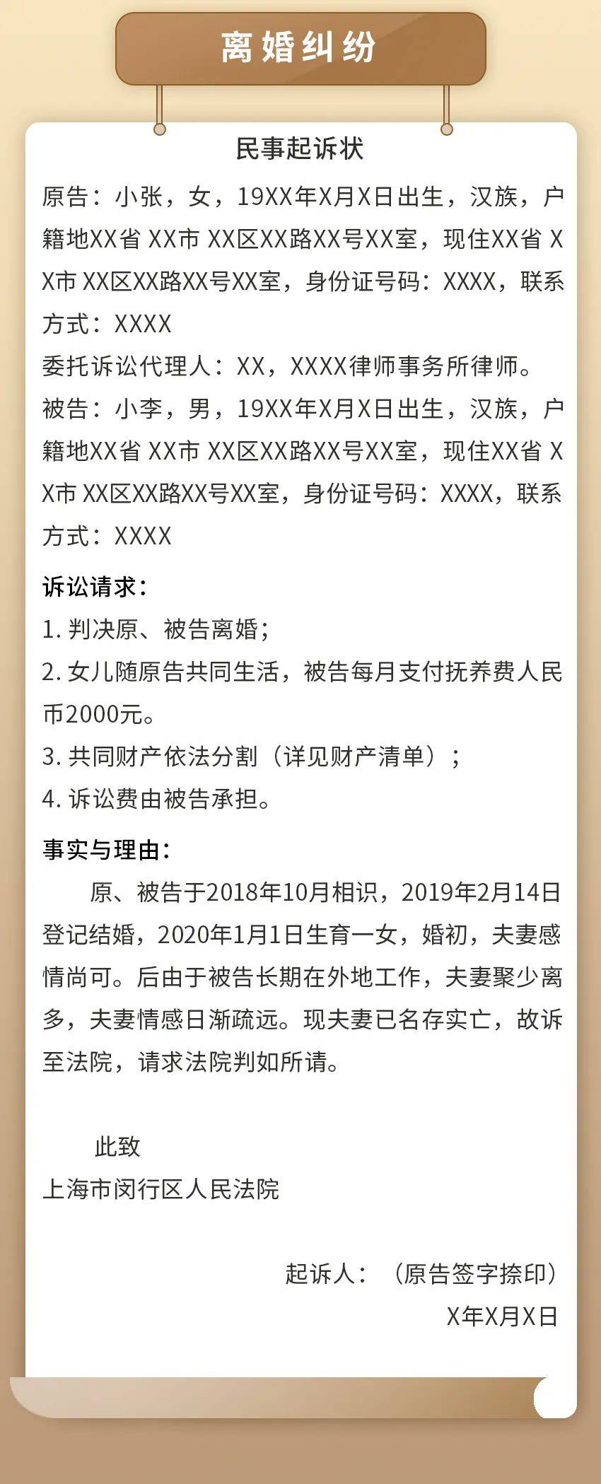 打官司要钱起诉状怎么写（债务纠纷起诉书的模板）