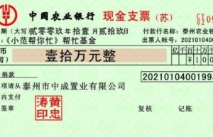 现金支票的填写模板是什么（最新支票正反面填写样本）