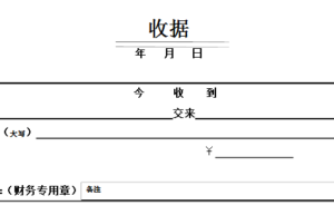 借款收据格式范本法律有效（收条的正确格式模板）