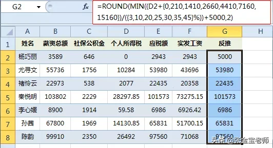 个税怎么计算的（个人所得税计算公式表）