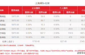 上海社保个人和公司分别交多少（上海最新五险一金标准）