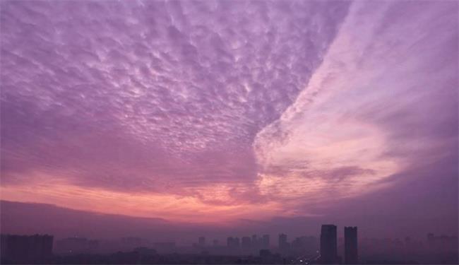 朝霞粉色主要指的什么天气