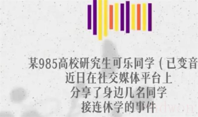 ​985研究生称身边同学接连休学是什么原因？