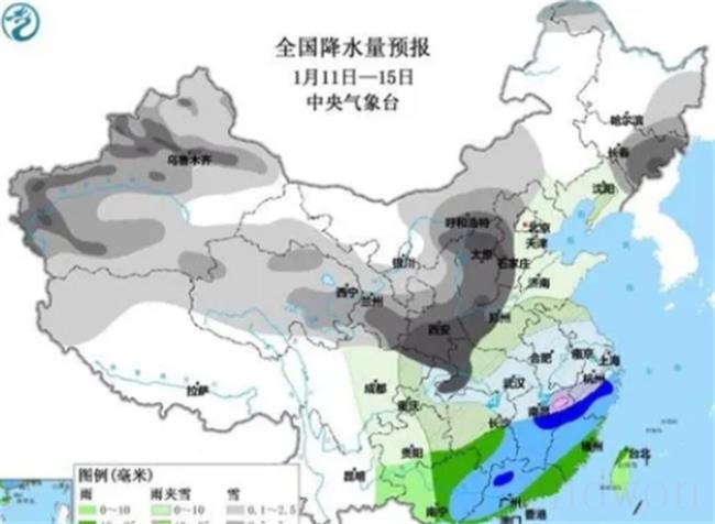 今年首场寒潮最强雨雪主要是在哪些地方